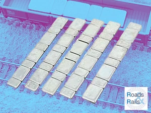 5x Strip of 8 Self Adhesive Weights For Model Railways, Hornby, Bachmann, Heljan - Picture 1 of 2
