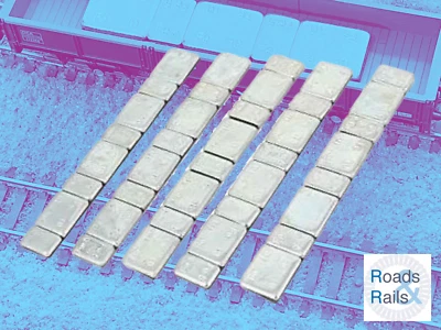 5x Strip of 8 Self Adhesive Weights For Model Railways, Hornby, Bachmann, Heljan