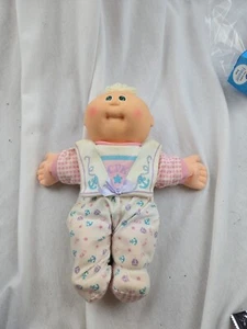 Vintage Cabbage Patch Kids Girl Doll 1982 Blonde Hair Green Eyes  + Diaper - Picture 1 of 3