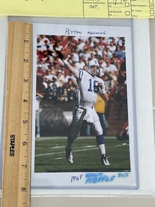 Peyton Manning 1999 Topps (TWO) 5” X 8” Vault 1/1 ONE OF ONE Original Photos - Picture 1 of 6