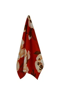 Toalla de té de algodón - 100 % algodón - flor de cerezo rojo - Imagen 1 de 5