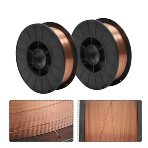 2 Rolls ER70S-6 .023 Inch (0.6 mm) Mild Steel MIG Welding Wires 10Lbs Spool Wire - Picture 1 of 12