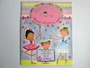 NEW Ballerina Sticker and Activity Book Puzzle 50 Stickers! Igloo Rachel Ellen - Picture 1 of 6