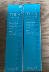 ⚡️TULA Skin Care Face Filter Blurring and Moisturizing Primer 1 Fl Oz.(Lot Of 2) - Imagen 1 de 4