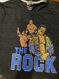 Herren Hommage WWE The Rock T-Shirt Größe Medium Hergestellt in den USA - Bild 1 von 6
