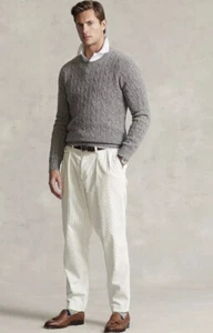 $398 Polo Ralph Lauren Men's, The Iconic Cable-Knit Cashmere Sweater, XL NWT - Picture 1 of 5