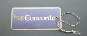 British Airways Paper Concorde Luggage Tag (1980/90s) - Picture 1 of 3