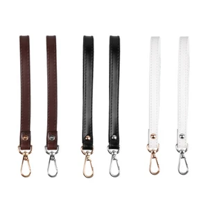 Correa de muñeca de repuesto de cuero genuino para billetera cartera sin asas muñeca 21 cm - Imagen 1 de 40