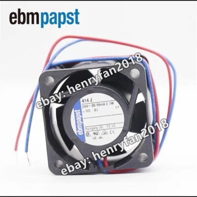 Ebm-papst 414J Axial Fan 24V 2.3W 95mA 2wire 40*40*25MM For Inverter Cooling Fan - Image 1 of 4