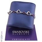 Bracciale Tennis argento Swarovski Element originale G4Lov cristalli donna cuori