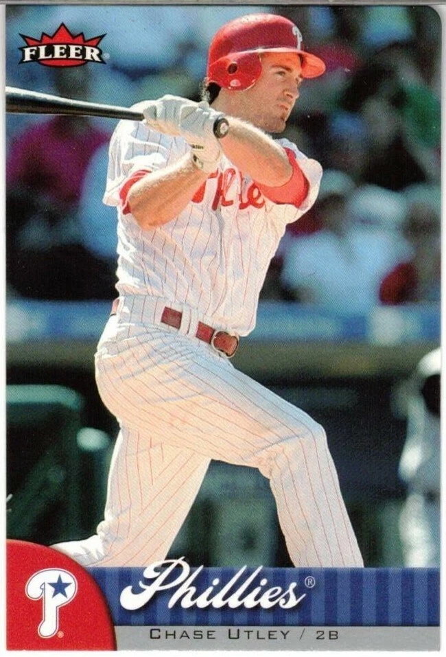 Chase Utley 2007 Fleer Mini Die Cuts - Image 1 of 1