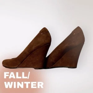 Nine West Suede Wedge Heels - Picture 1 of 6