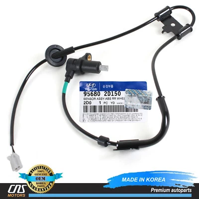 GENUINE ABS Speed Sensor REAR RIGHT for 01-09 Hyundai Elantra Spectra 956802D150 Foto 1 de 2