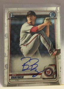 2020 BOWMAN CHROME BEN BRAYMER1ST ROOKIE AUTO NATIONALS MSK
