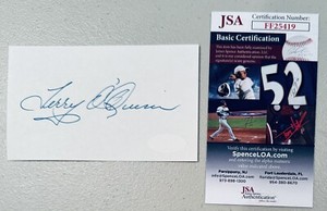 Terry O'Quinn Signed Autographed 3x5 Card JSA Certified Lost