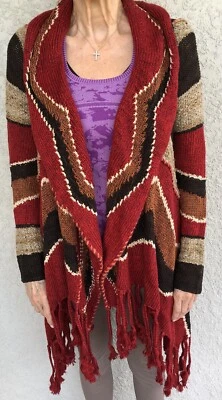 Ralph Lauren Nuevo Damas Mezcla de Seda Rojo Cárdigan Pequeño Nuevo/etiqueta, suave y precioso Foto 1 de 4