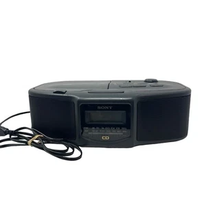 SONY ICF-CD800 Compact Disc CD Player AM FM Clock Radio Dual Alarms - Picture 1 of 7