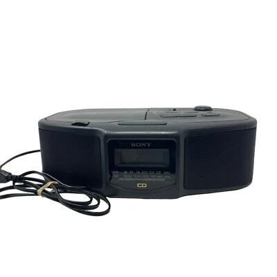 SONY ICF-CD800 Compact Disc CD Player AM FM Clock Radio Dual Alarms - Image 1 of 4