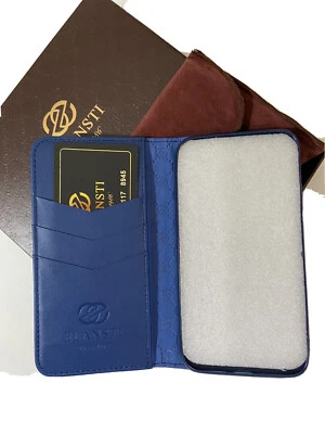 Elansti Paris Blue Leather IPhone XR Wallet RFID Card Holder Magnetic Closure  - Image 1 of 4