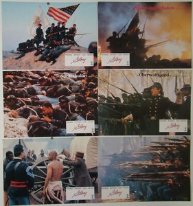 Glory MATTHEW BRODERICK, CARY ELWES Kino Aushangfotos LOBBY CARDS (12x A4)