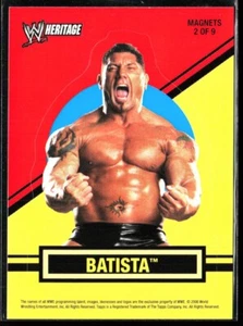 Topps Heritage II 2006 WWE imanes #2 inserto Batista - Imagen 1 de 3