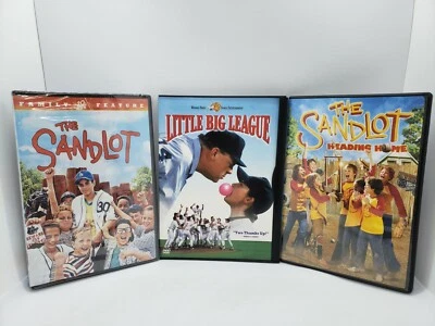 Kid's Baseball Triple Feature DVD Lot: 3 Family Favorites! Very Good Condition! Foto 1 de 3