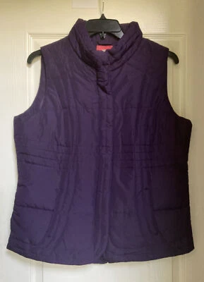 Chaleco púrpura Faded Glory para mujer talla grande 12/14 NUEVO SIN ETIQUETAS Foto 1 de 4