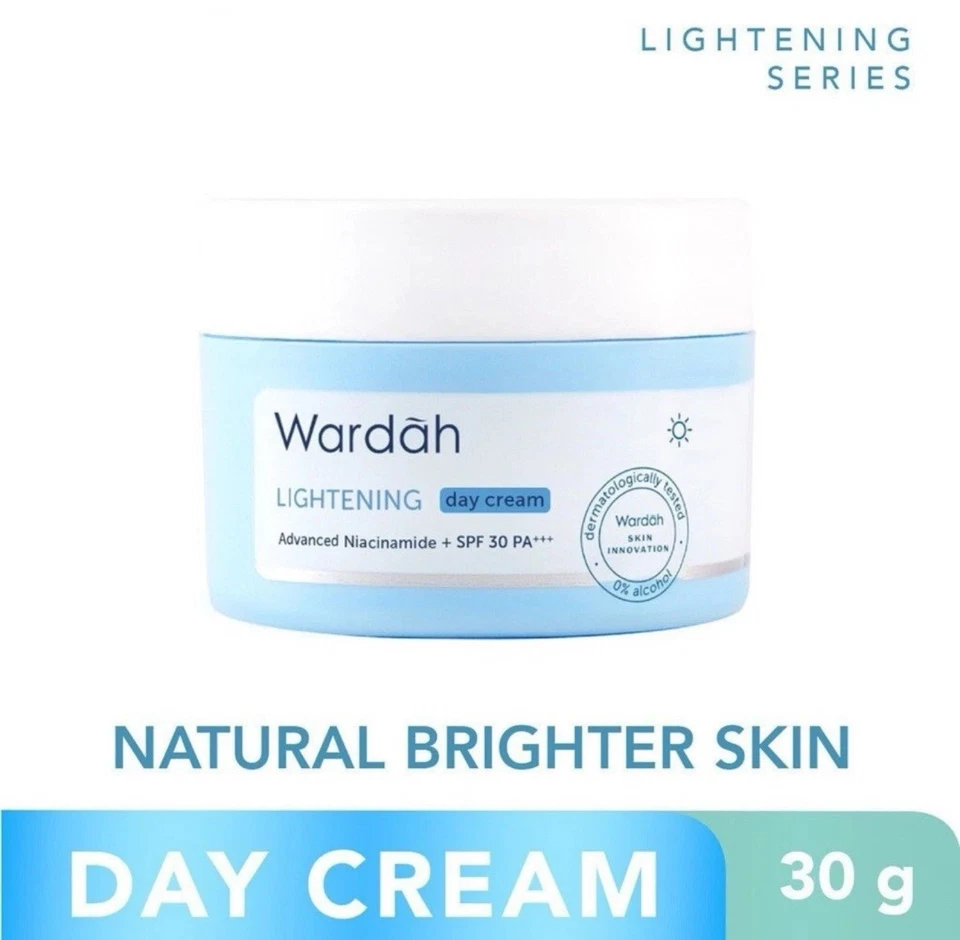 Wardah Lightening Day Cream 30g SPF30PA+++ Moisturizer for Oily/Combination Skin - Image 1 of 1