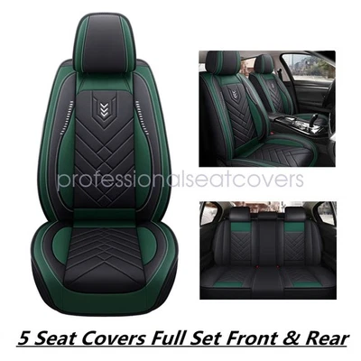 For Nissan Car Seat Cover 5-Seats Luxury Leather Protector Front & Rear Cushion - Image 1 of 4