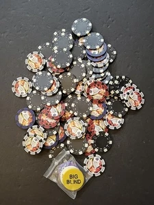 Jackpot Casino Las Vegas Poker Chips Sortiment 72 Chips - Bild 1 von 4