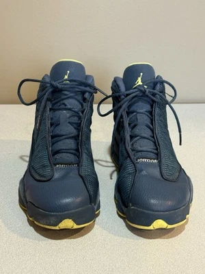 Nike Air Jordan 13 Retro Squadron Azul Eléctrico Amarillo 414571-405 Juvenil Talla 7 Foto 1 de 4