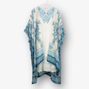 Ruggine Womens Open Front Boho Kimono One Size OSFA Viscose Festival Hippie - Picture 1 of 8