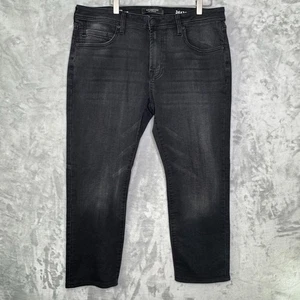 Liverpool Jeans Mens 36 Washed Black Relaxed Straight Stretch Mid Rise Short 27" - Picture 1 of 13