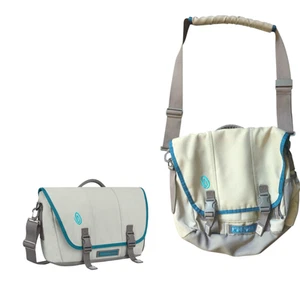 Timbuk2 Messenger Commuter Bag Teal Green Gray Crossbody Commuter Travel Laptop - Picture 1 of 7