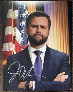 JD Vance Signed Photo, 8x10 with COA, Vice President, Donald Trump - Picture 1 of 3