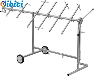 Cavalletto Girevole per Verniciatura Con Rotelle E Supporti per Cofani E Aletton - Foto 1 di 15