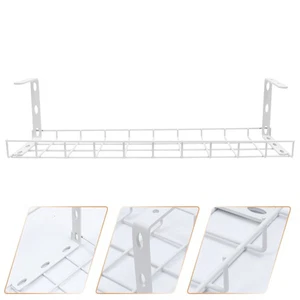 Wire Storage Rack Baby Office under Desk Basket for Cords Shelving - Afbeelding 1 van 12