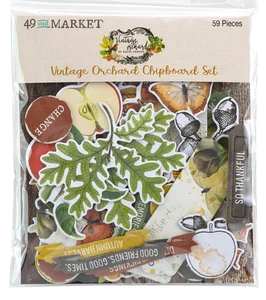 49 and Market VINTAGE HUERTO Juego de aglomerado 59 piezas Palabras Iconos Motivo Otoño - Imagen 1 de 2