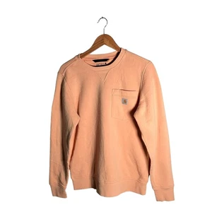 Sudadera Carhartt Para Mujer Talla M M Melocotón Calce Relajado Cuello Redondo Pullover Informal - Imagen 1 de 13