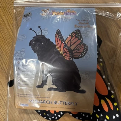 Disfraz California Monarca Mariposa ImPawsters Animal Mascota Perro Gato Mediano #541 Foto 1 de 2