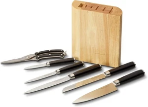 Autentico set coltelli damascati cuoco-pane-coltelli da pelare forbici ecc. 7 pezzi EW-MB-03 - Foto 1 di 7