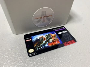 Alien vs. Etiqueta de juego de repuesto Predator (SNES) Super Nintendo - Imagen 1 de 1