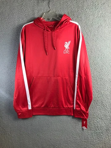 LFC Liverpool Football Club Sweater Mens M Red Pullover Hoodie NEW NWT Cover