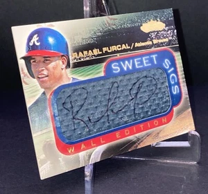 2001 Fleer Showcase Rafael Furcal Sweet Sigs Wall Edition Relic Auto ATL BRAVE - Picture 1 of 6