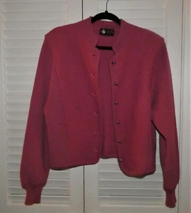 ALPEN LANDER - AUSTRIA - BOILED WOOL - PINK JACKET - Sz 8 - Picture 1 of 9