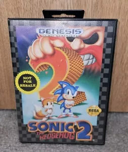 SONIC THE HEDGEHOG 2 per Sega Genesis 1992 CIB completo non per rivendita cover - Foto 1 di 4