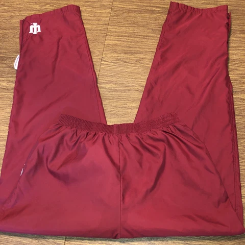 Vintage RED OAK Size L Indiana University Stitched Lined IU Red Athletic Pants Cover