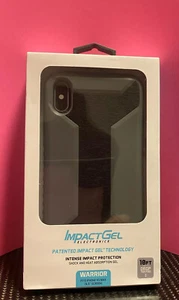 ImpactGel Electronics Warrior iPhone XS Max 6.5" Screen Case Black/Grey New - Picture 1 of 5