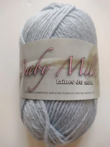 Laines du Nord Baby Milk in Color 04 Pale/Baby Blue 109 yds/100meters .88 oz/25g - Picture 1 of 3