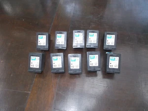10x Empty Original HP 92 Black (C9362W) printer cartridges - Zdjęcie 1 z 1